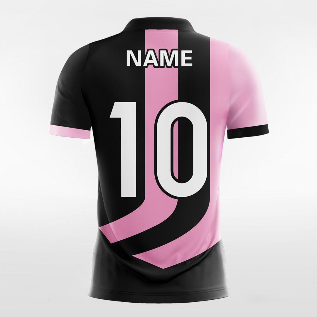 Pink and Black Graphic - Women Custom Soccer Jerseys Design