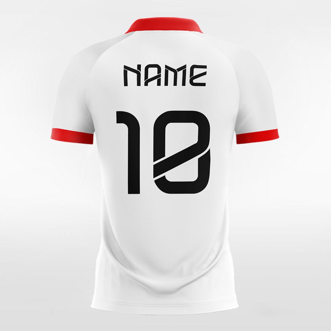 Fashion Split - Women Custom Soccer Jerseys Design Red White