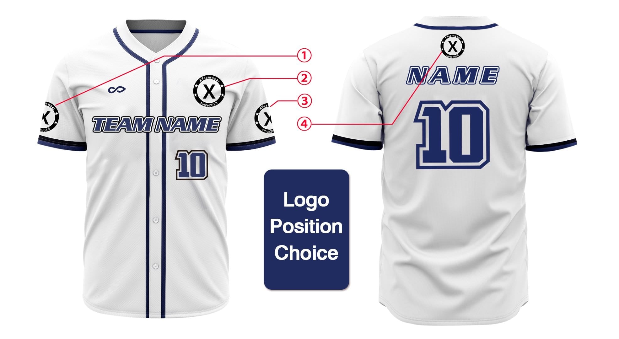 Hip Colors-Custom Sublimated Button Down Baseball Jersey-XTeamwear