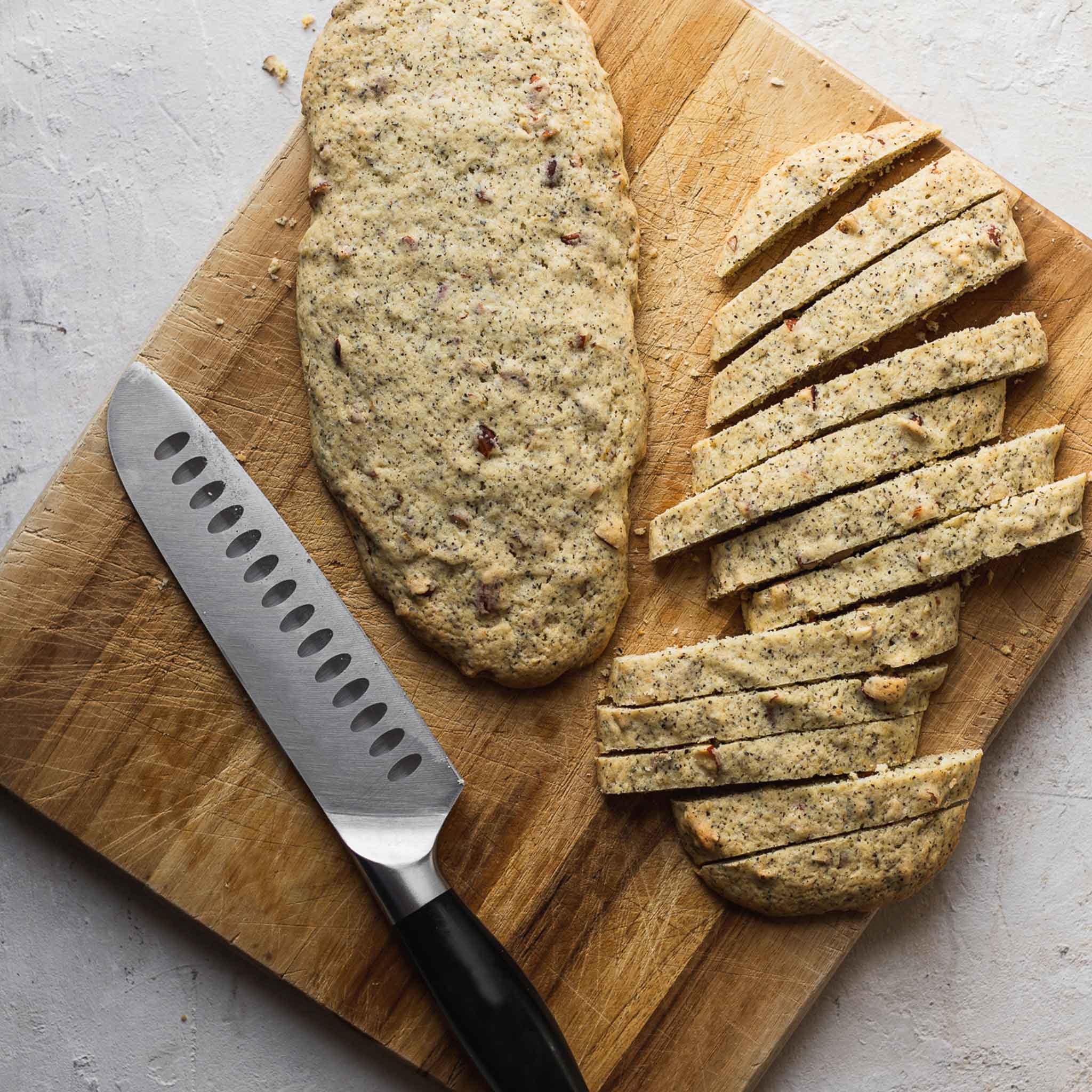 Almond earl grey biscotti