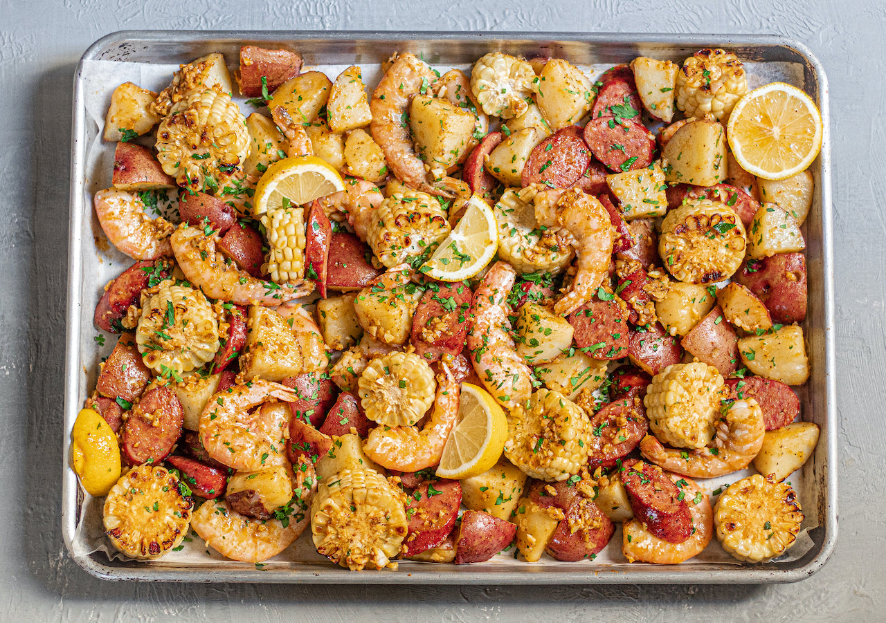 Sheet Pan Shrimp Boil