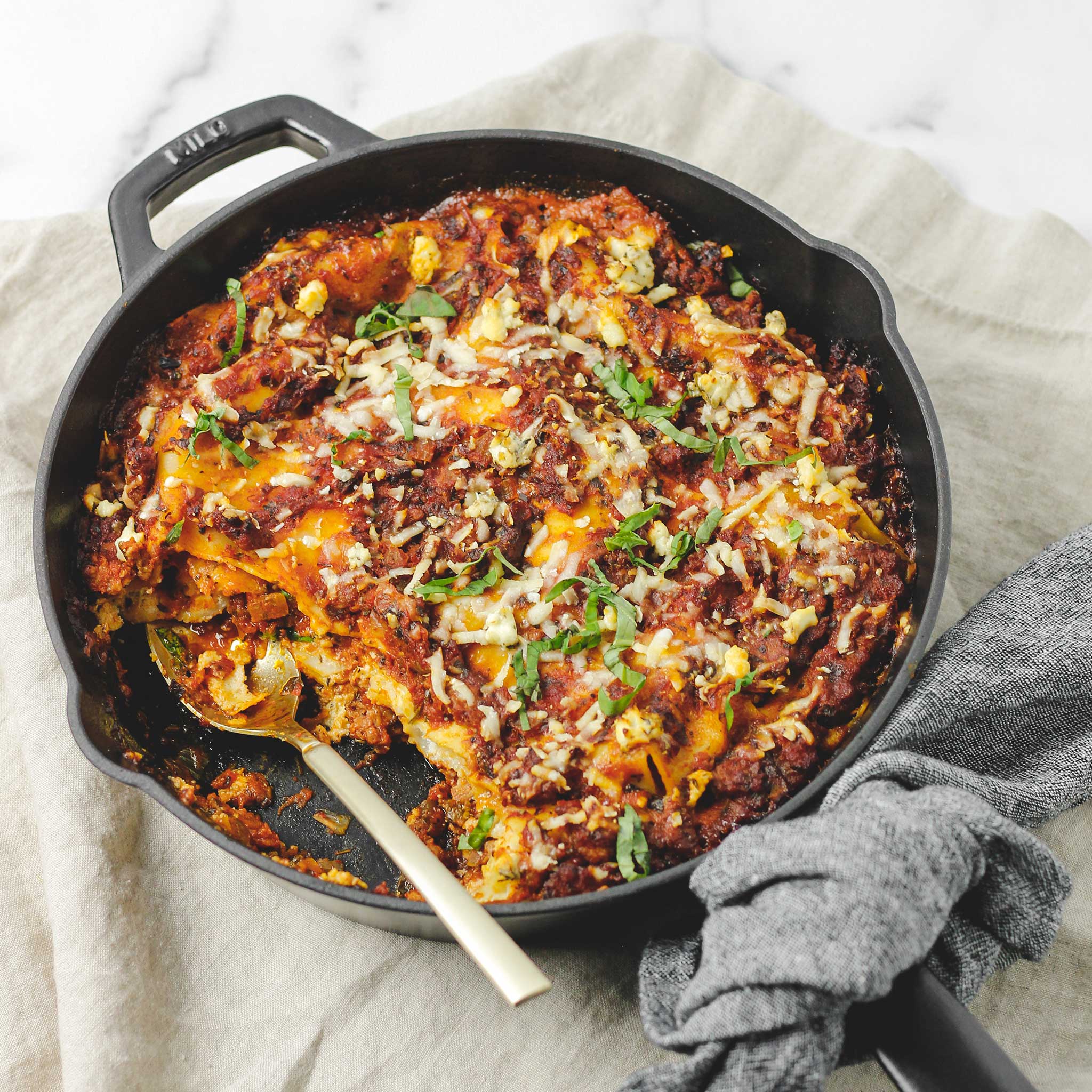 gluten free skillet lasagna recipe