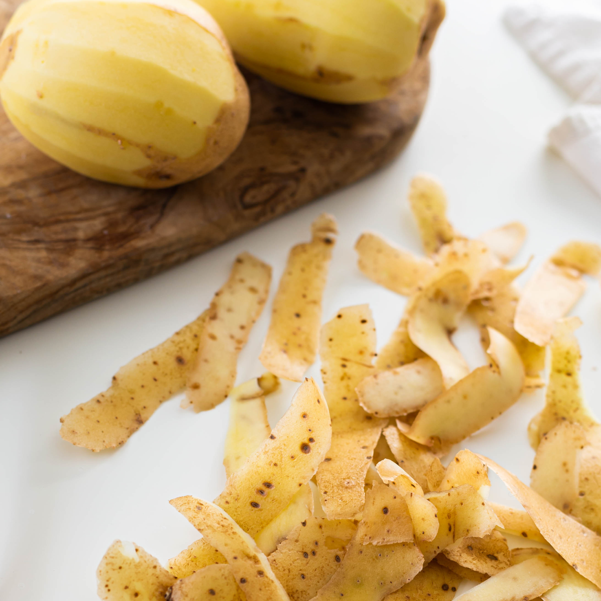 Crispy Potato Skin Chips Recipe Prep