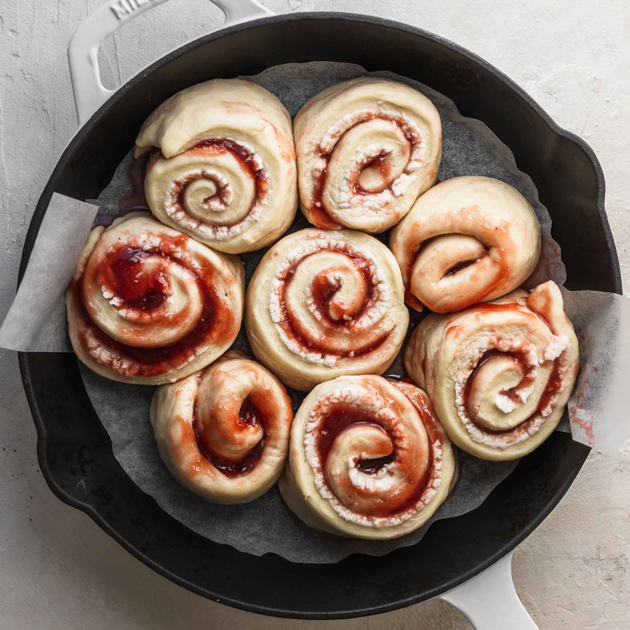 Strawberry Cream Cheese Buttermilk Buns Recipe