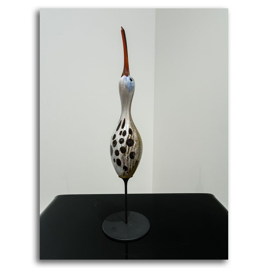 Silver Salmon with Shadow Base by Darren Petersen - West End Gallery