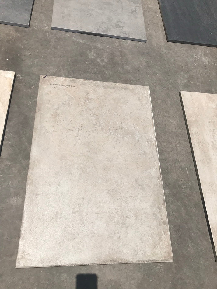 concrete light yellow vitrified porcelain paving 