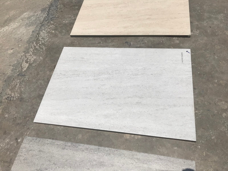 Cream Travertine Effect Porcelain Paving