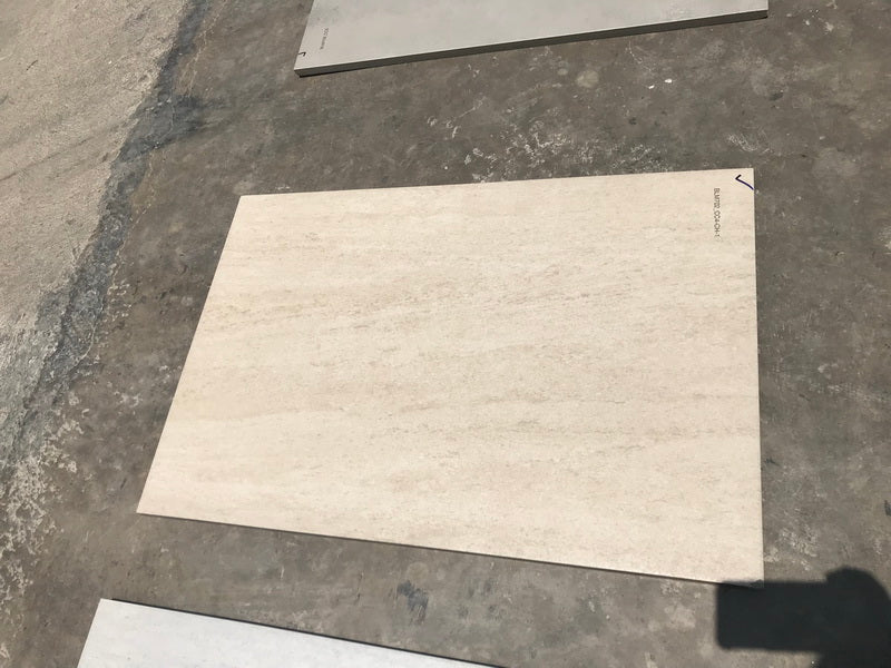 Beige Travertine Effect Porcelain Paving