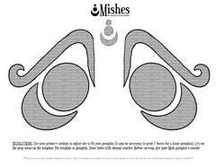 Mish Face Pumpkin Template