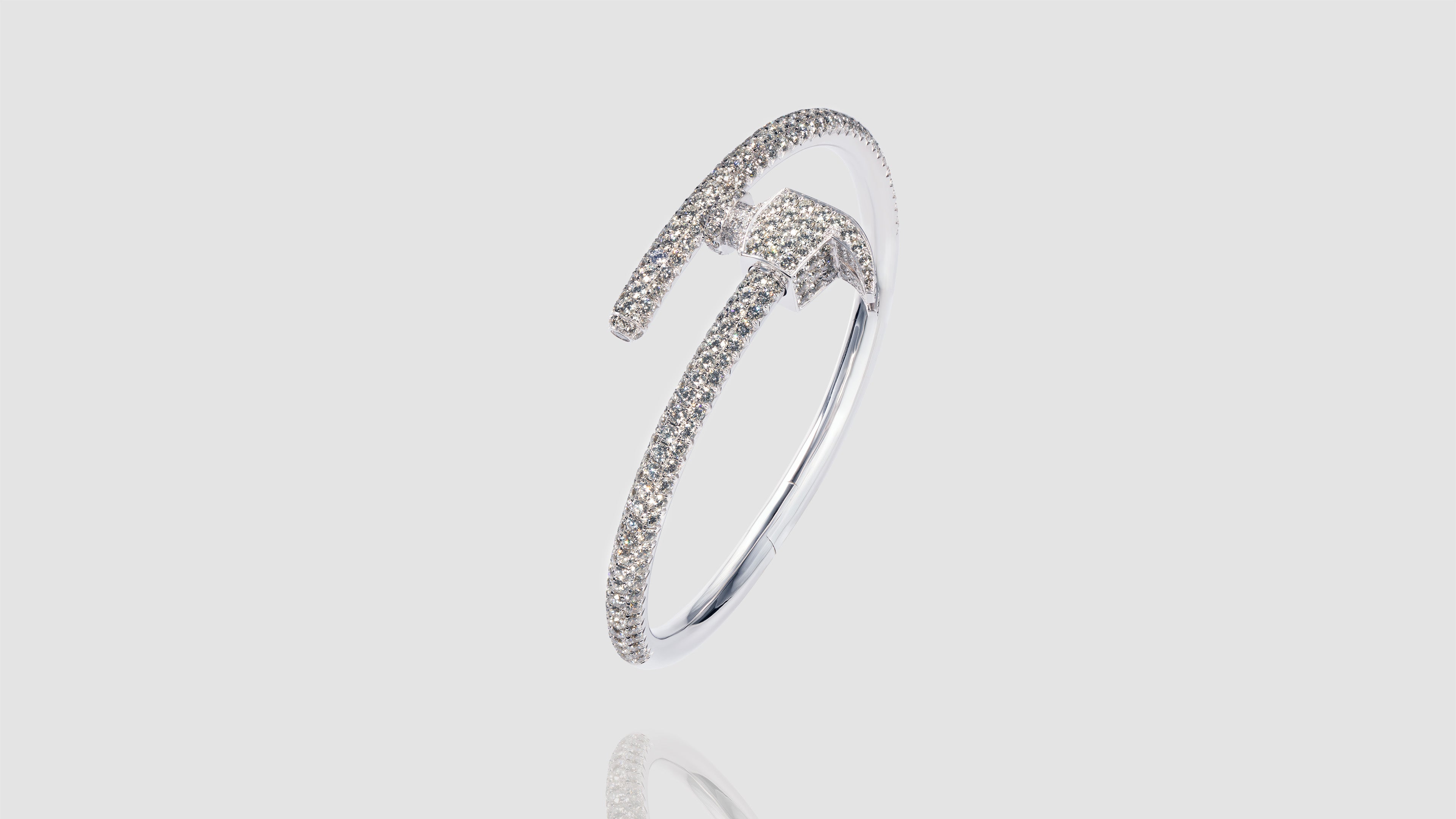 18k White Gold Diamond Chakoch Bangle Bracelet Kilani Jewellery Inc Kilani Custom Design 5005