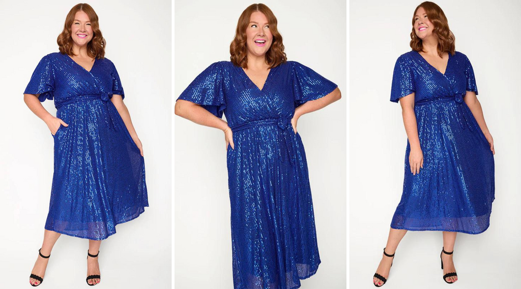 Lover cobalt sequin dress