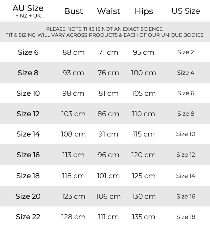 Size Guide – Little Party Dress