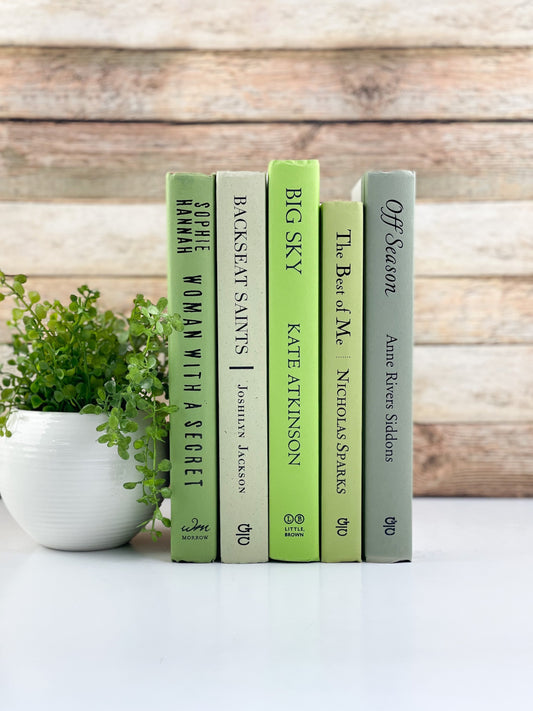 The Green Book Stack - Green Coffee Table Books For Staging & Home Decor —  Maison Plage