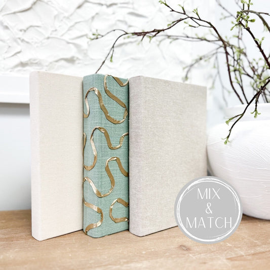 Mix & Match Fabric Covered Decorative Books – Elements