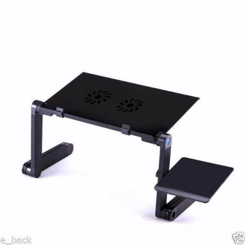 Lynx S Portable Adjustable Laptop Desk Stand With Mouse Pad Buhblee