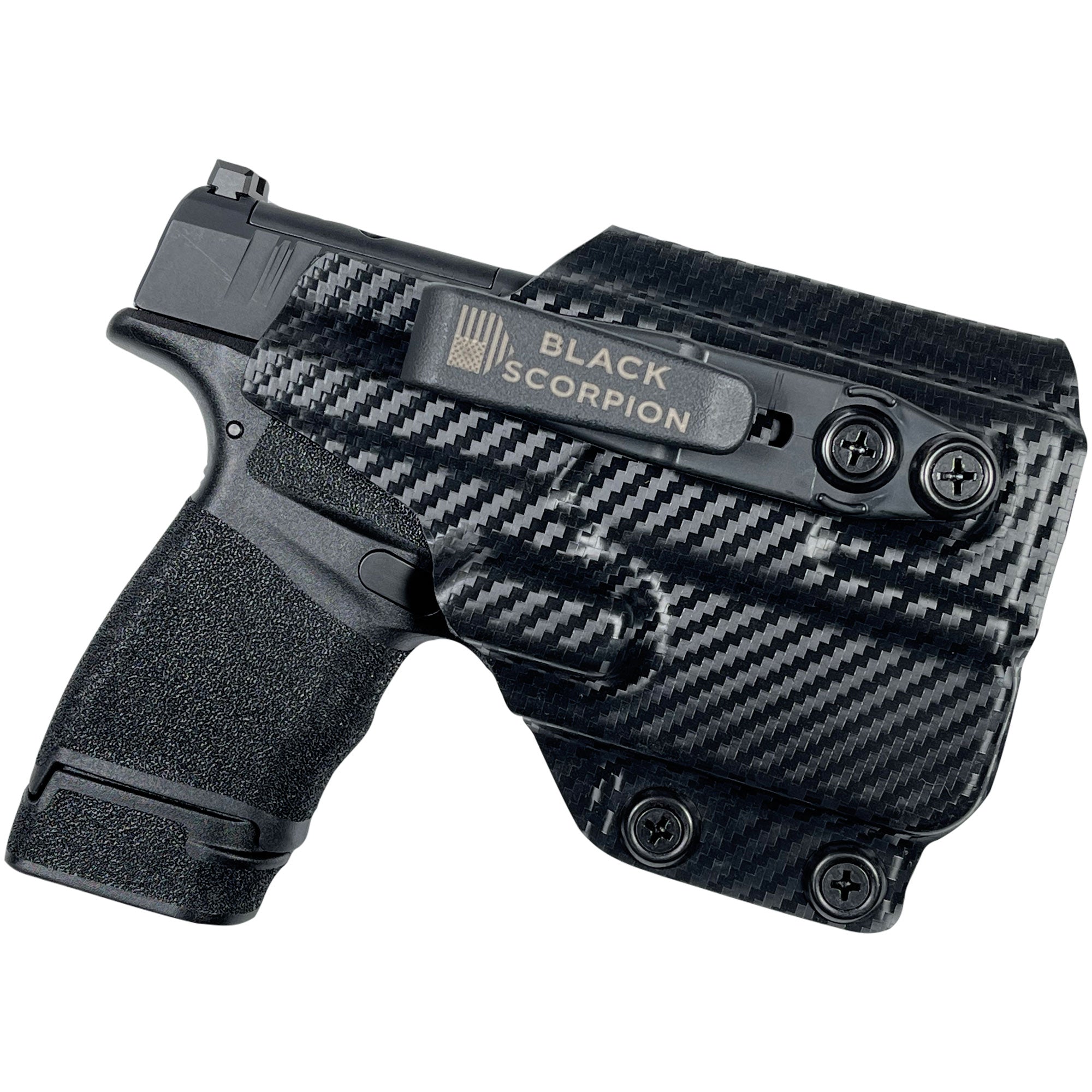 Springfield Hellcat w/ TLR-6 IWB Belt Wing Tuckable Holster – Black