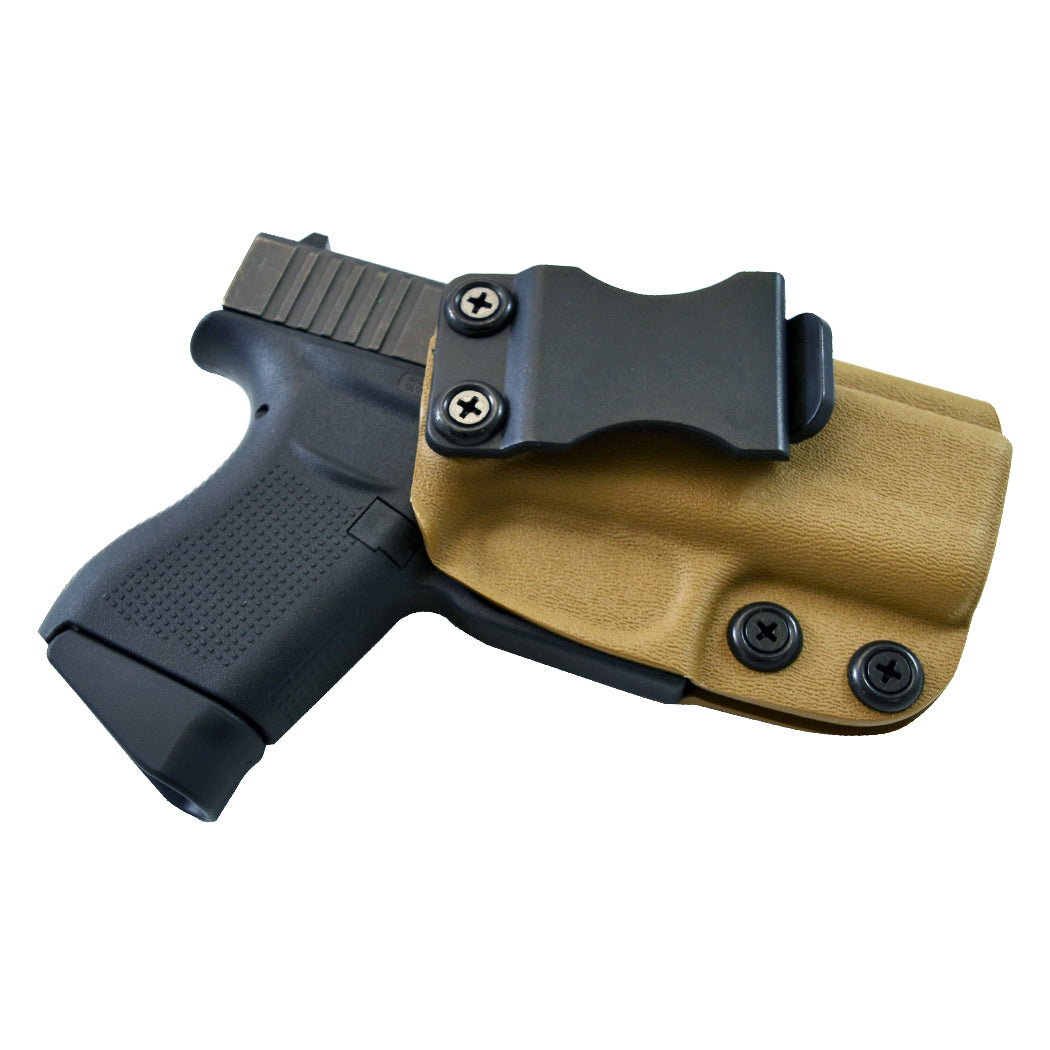 Glock 42, 43 IWB Kydex Holster Concealed Carry Holster Black