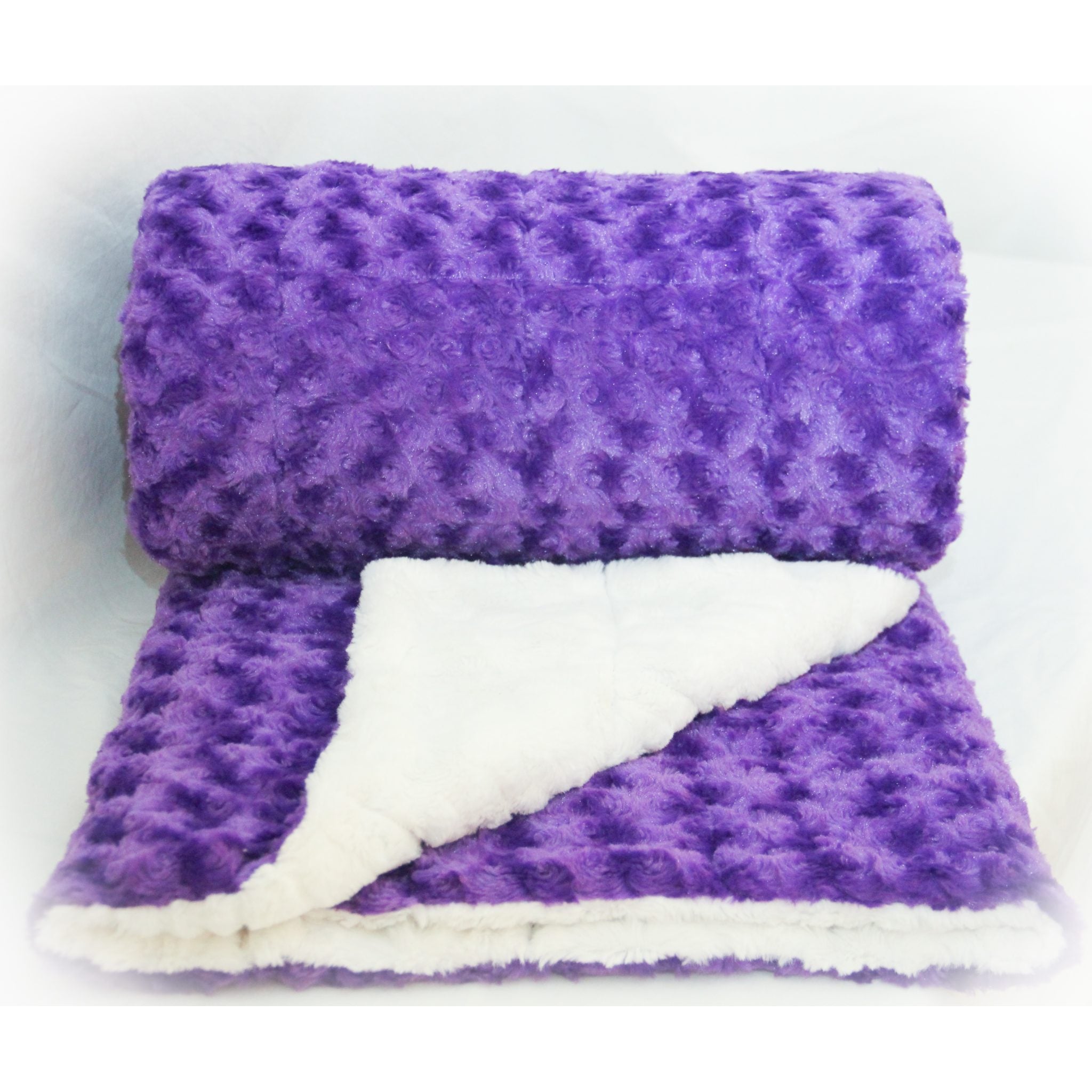 Minky Weighted Blanket 15-28 LBS Full Purple – Soothing Weight