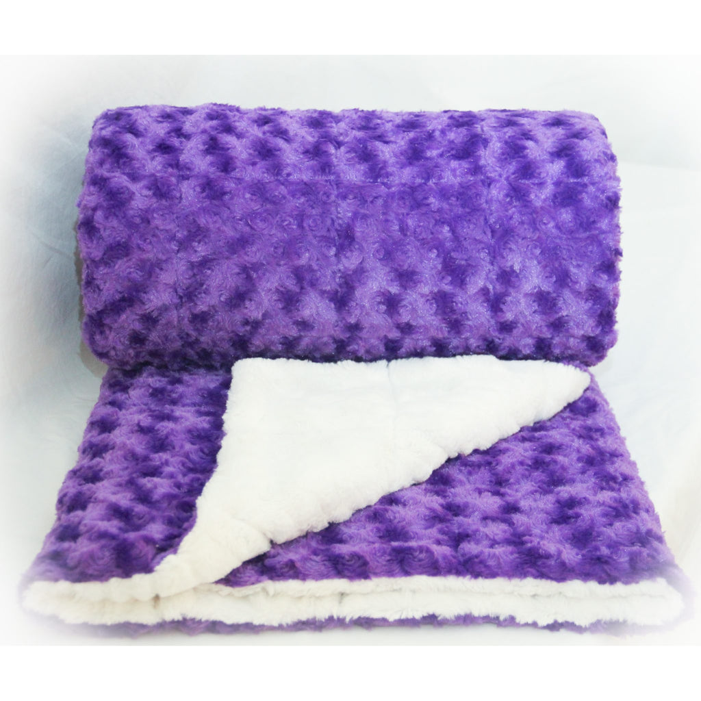 Minky Weighted Blanket 2-6 LBS X-Small Youth Purple – Soothing Weight