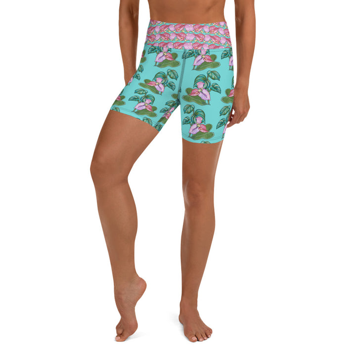 Yucatan Floral July Yoga Shorts — Ultra Unlimited