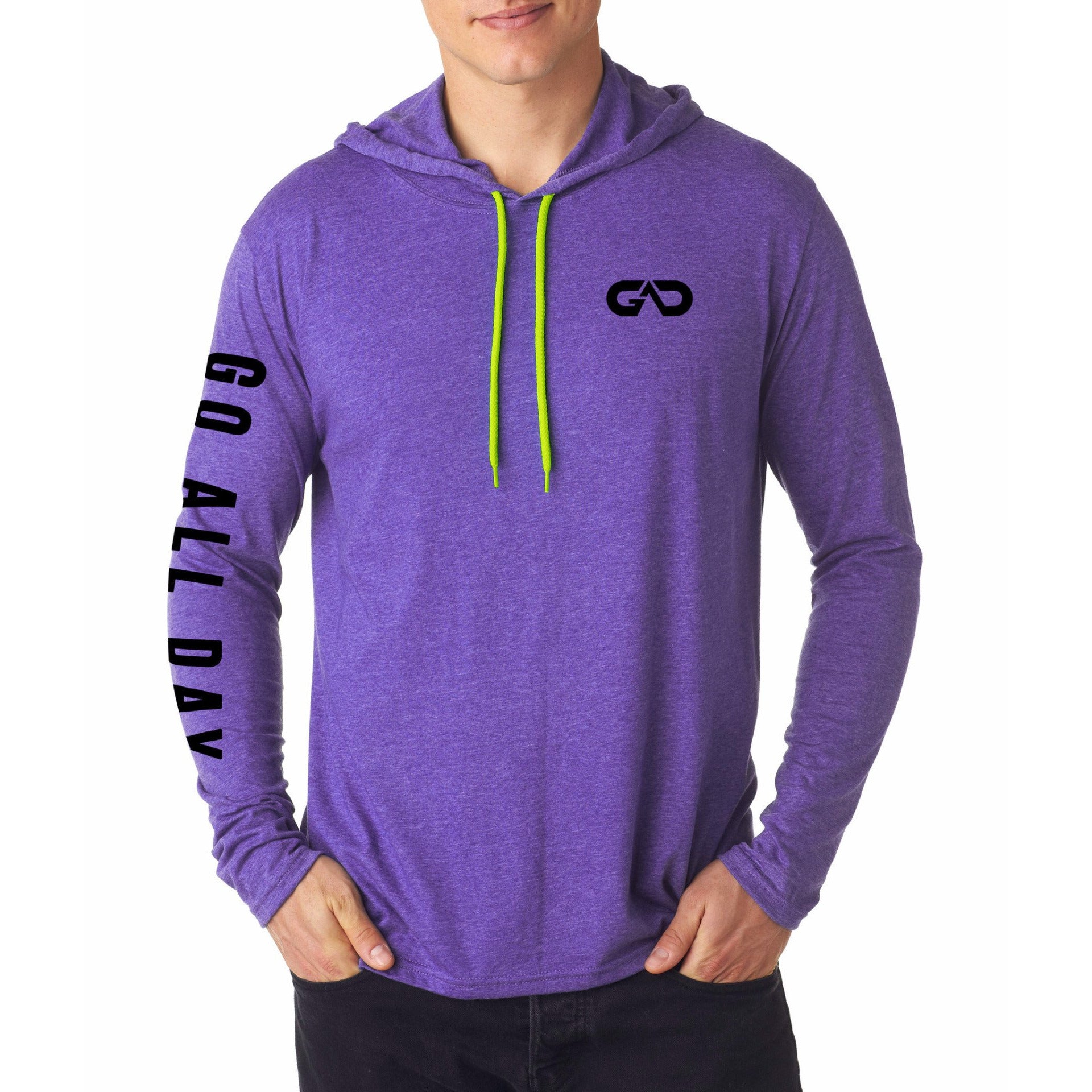 mens light purple hoodie