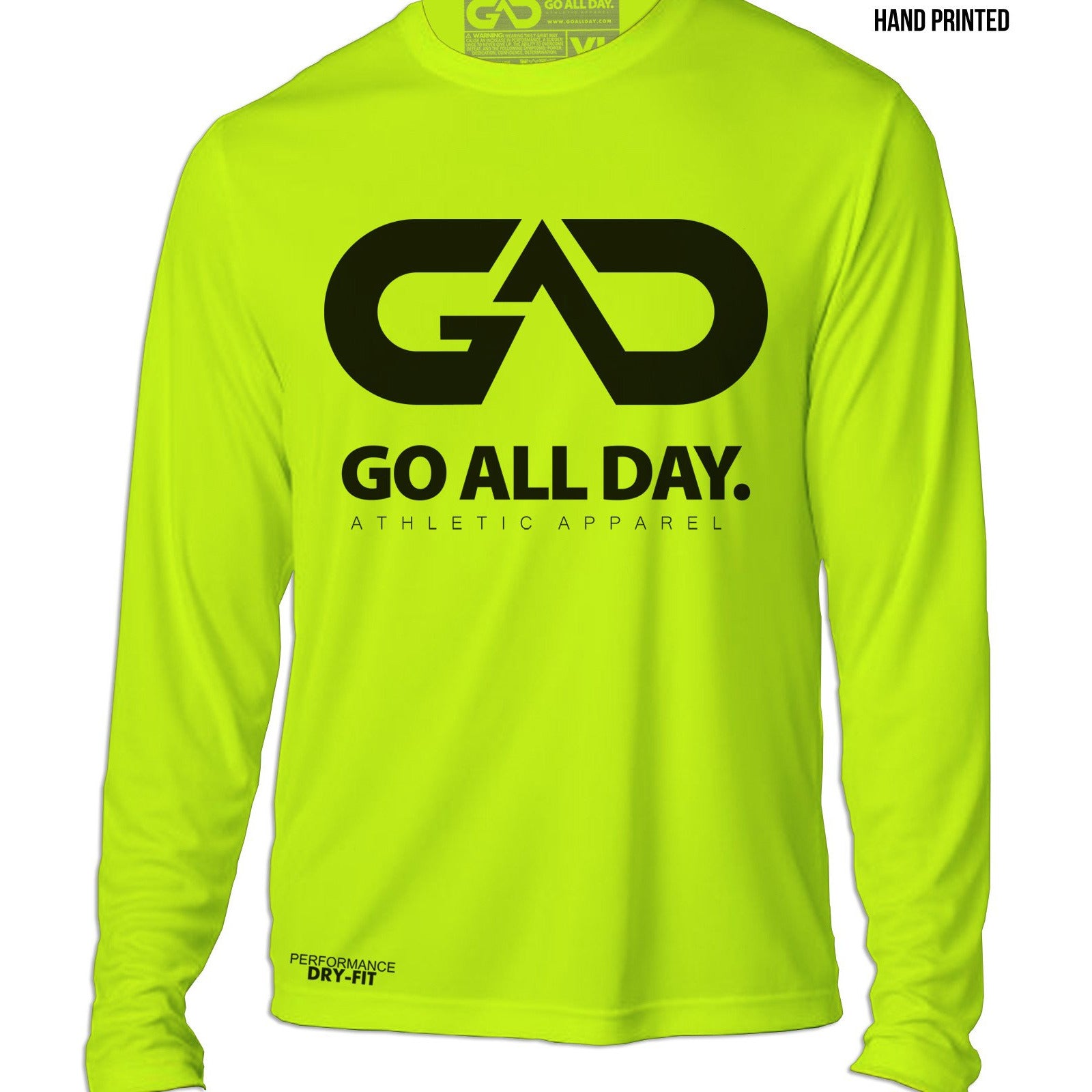 lime green dri fit long sleeve shirt