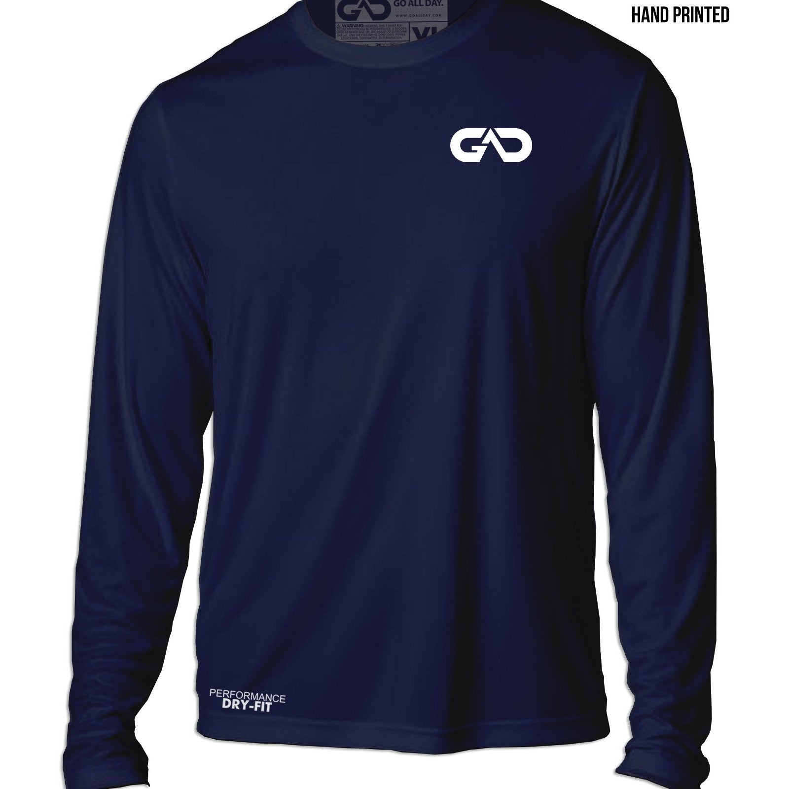 DRY-FIT Long-sleeve Shirt (Navy Blue 