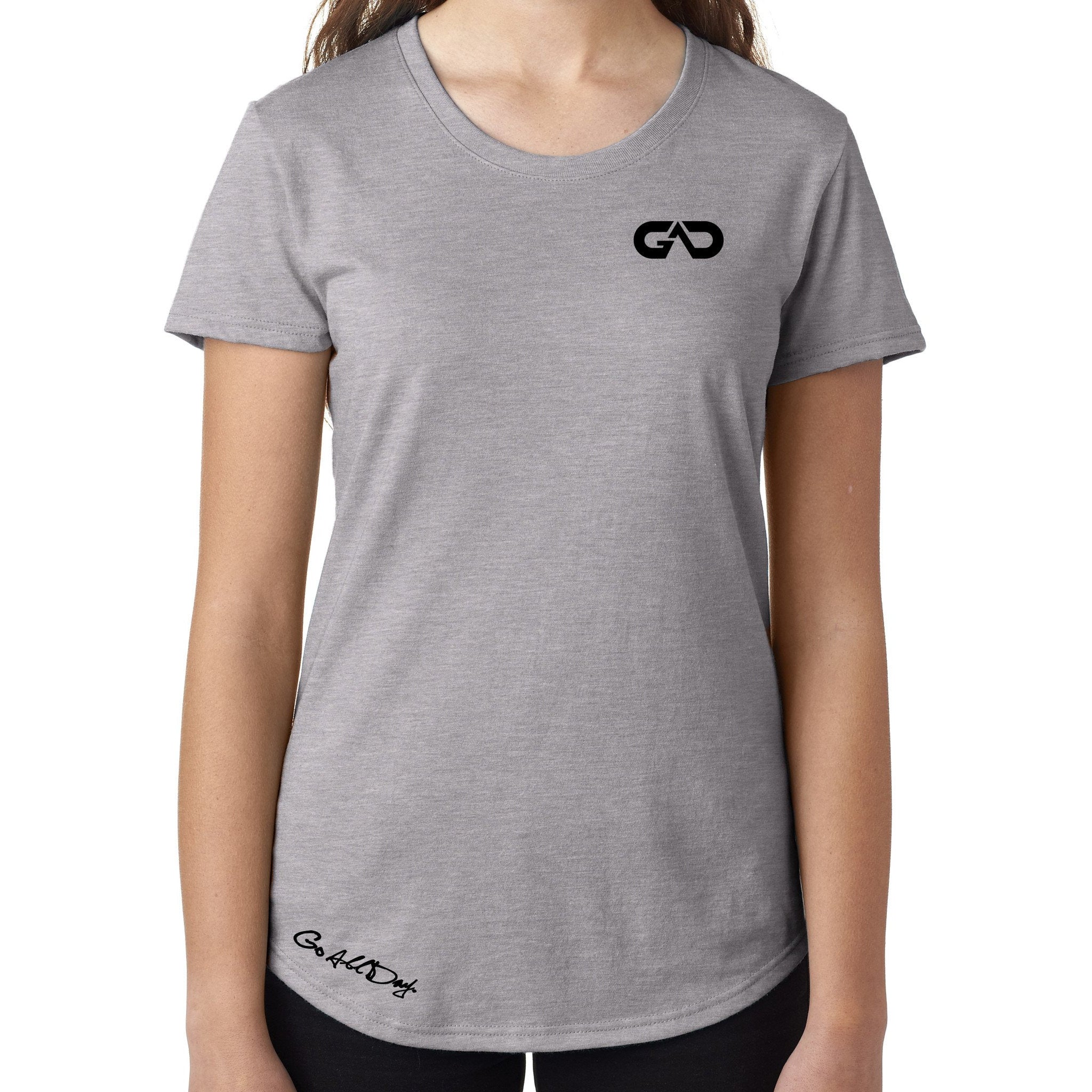 Women's GO ALL DAY Infinity Logo TriBlend Tee (Grey) - GO ALL DAY ...