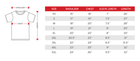 Adult Size Chart