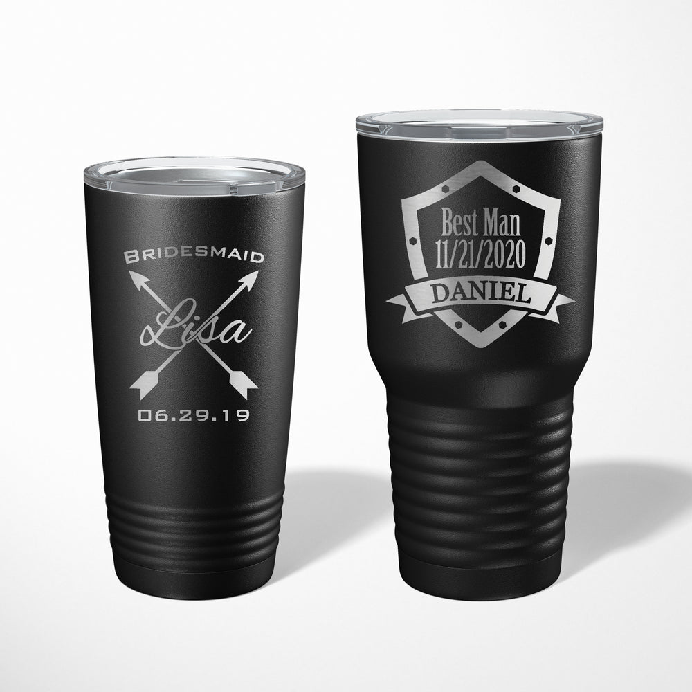 Personalized Custom Engraved Tumblers - Choose from Multiple Sizes - E
