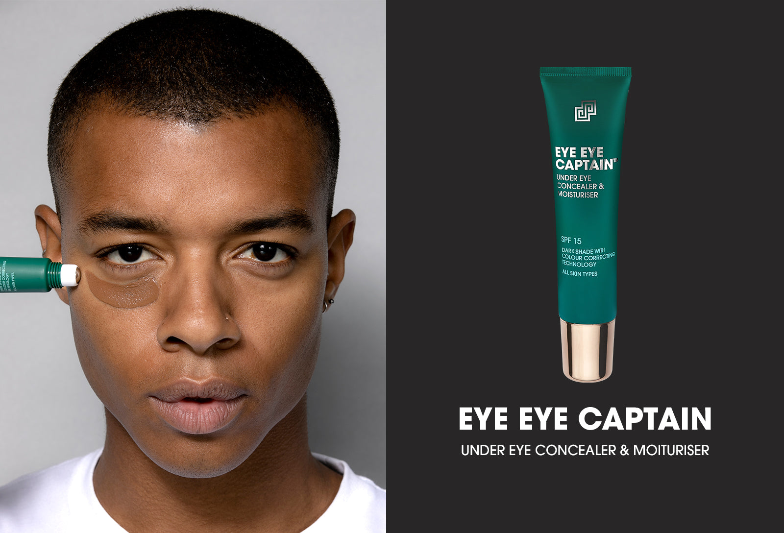 Eye Eye Captain Under eye concealer and moisturiser for men, finalist Pure Beauty Global 2020 Awards