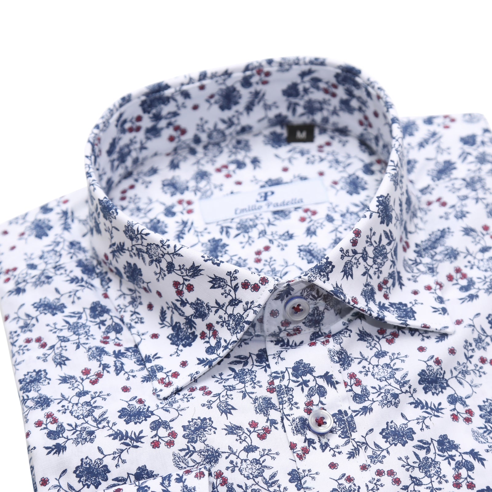 Camicia Uomo a Fiori Maniche Lunghe Slim Casual Aderente Elegante – ESPREZ