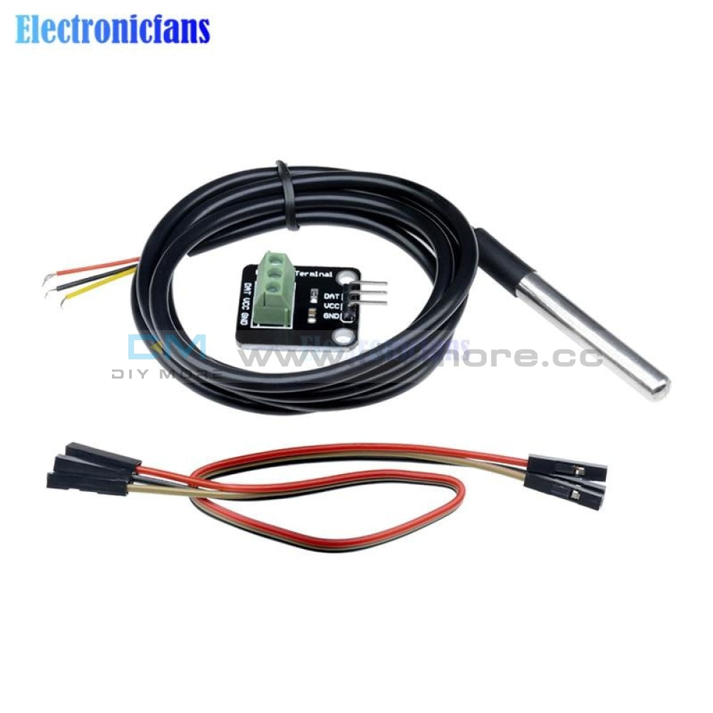 Kit 100 Sensor Temperatura Ds18b20 Sonda Arduino Prov 1443