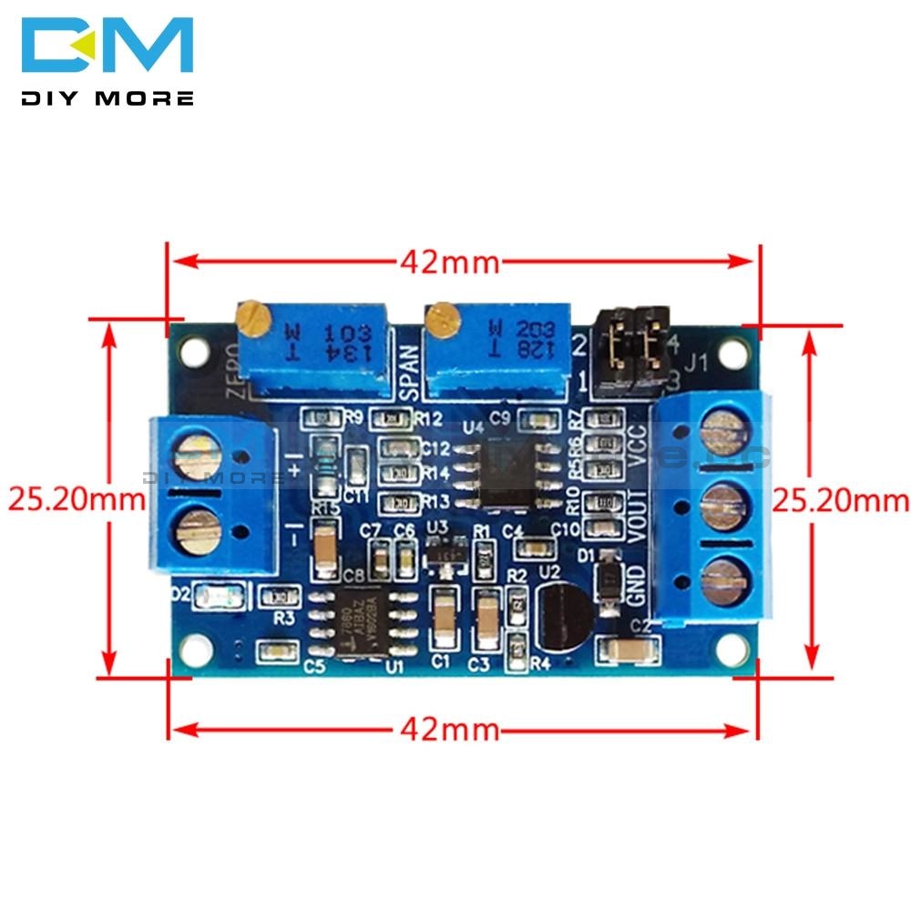 Current To Voltage Module 0 4 20ma To 0 3 3v 5v 10v Voltage Transmitte Diymore