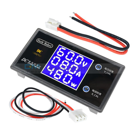 Digital Dc 50V 5A 250W / 100V 10A 1000W Lcd Voltmeter Ammeter Power Meter Testers