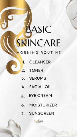 Basic Skincare Routine SunLux Skincare