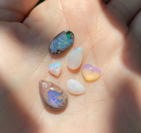variety of opals