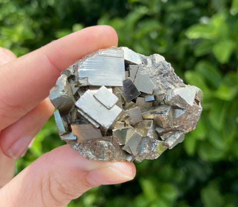 Myth and Stone Pyrite cluster my first rock