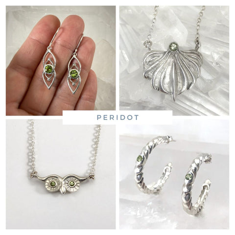 peridot jewelry currently available