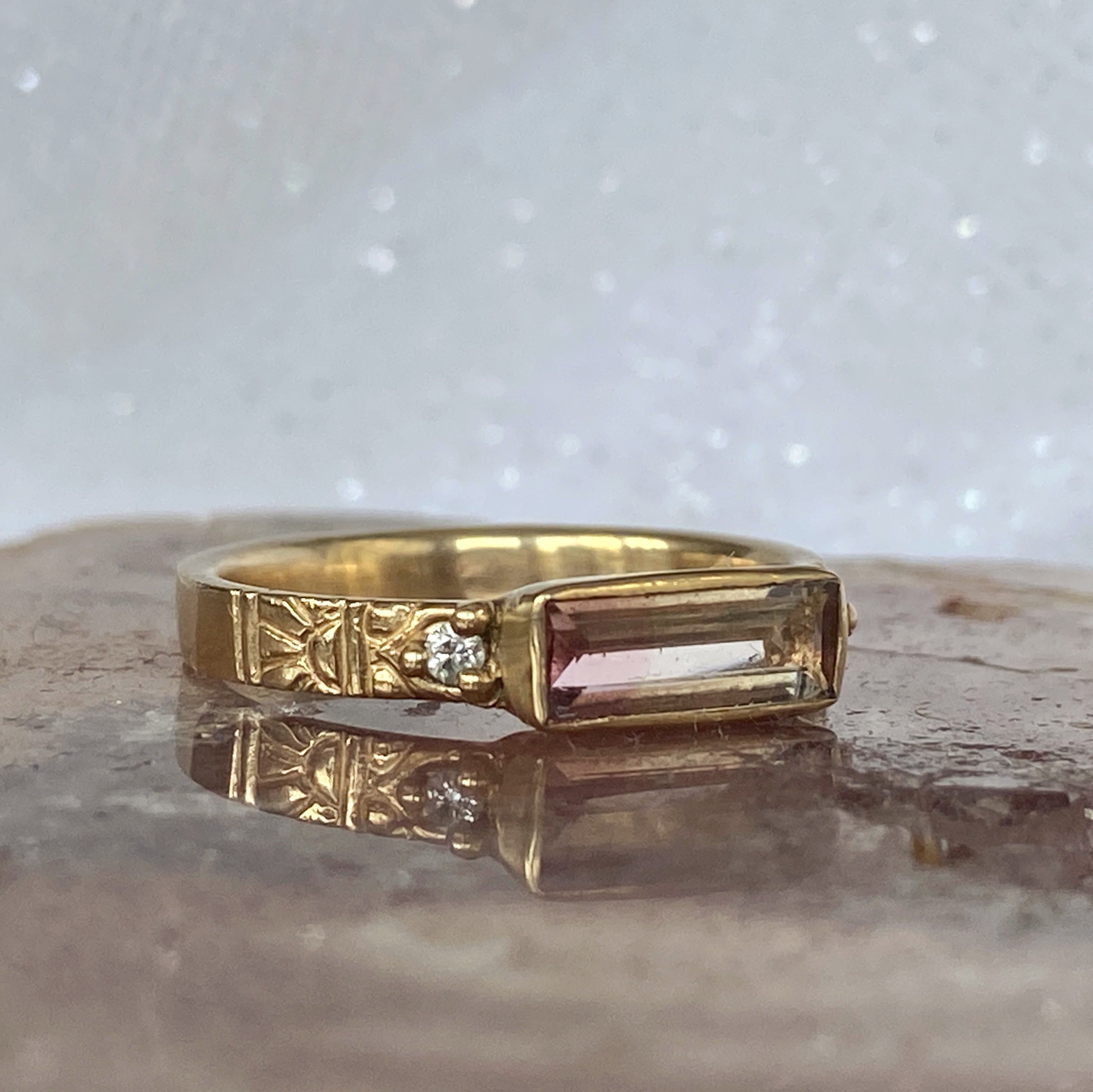 Sunshine Oracle tourmaline ring