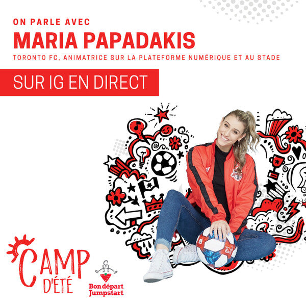 Let's chat with Maria Papadakis at 1pm ET on Instagram Live