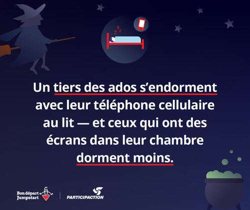 Un tiers des ados s’endorment avec leur téléphone cellulaire au lit – et ceux qui ont des écrans dans leur chambre dorment moins.