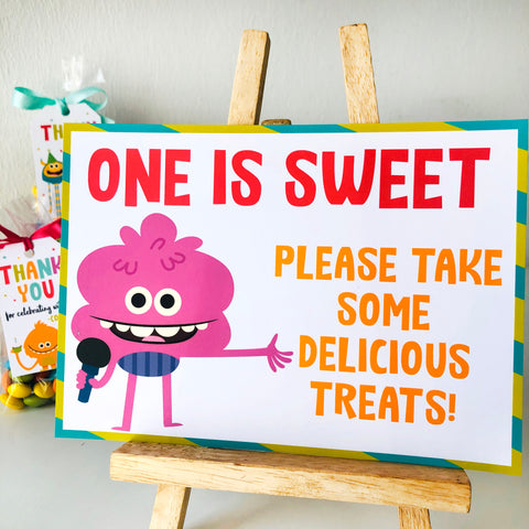 Super Simple Monsters Party Sign