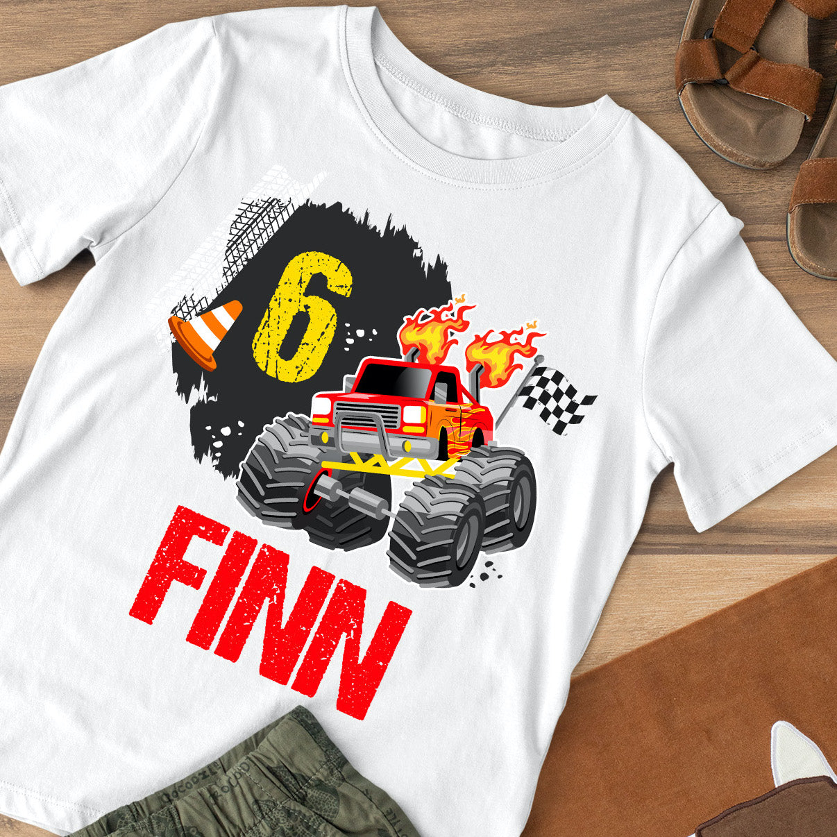 Monster Truck Birthday Shirt Design Printable | Pigsy Party – PigsyParty