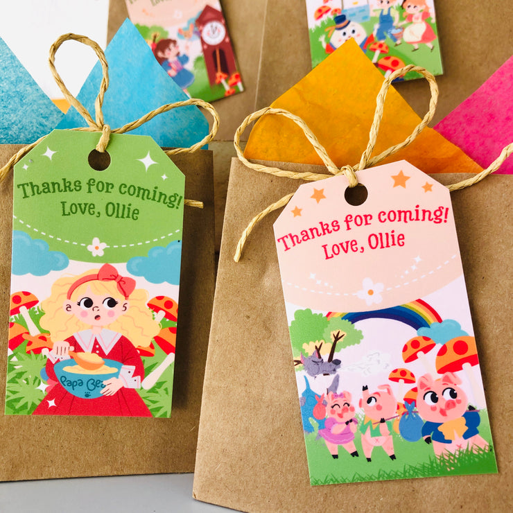 Nursery Rhyme Storybook Party Favors Gift Tags Printable | Pigsy Party ...