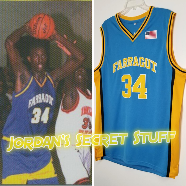 JordansSecretStuff Rajon Rondo Oak Hill High School Basketball Jersey Custom Throwback Retro Jersey S