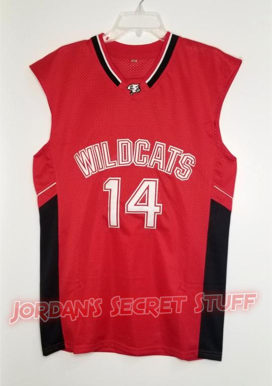 FLASH SALE! Troy Bolton High School Musical Movie Wildcats #14 Basketb ...