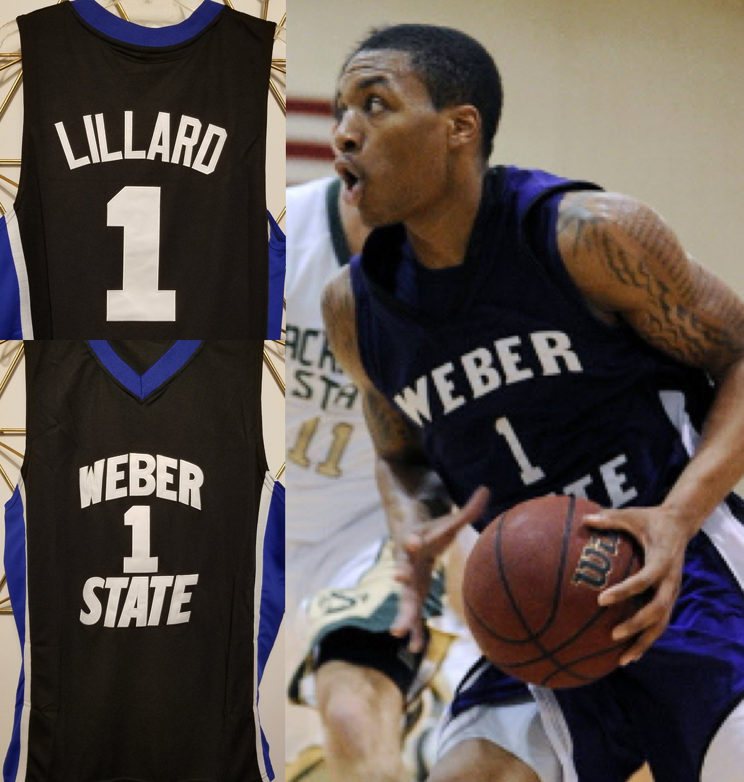 damian lillard weber state jersey