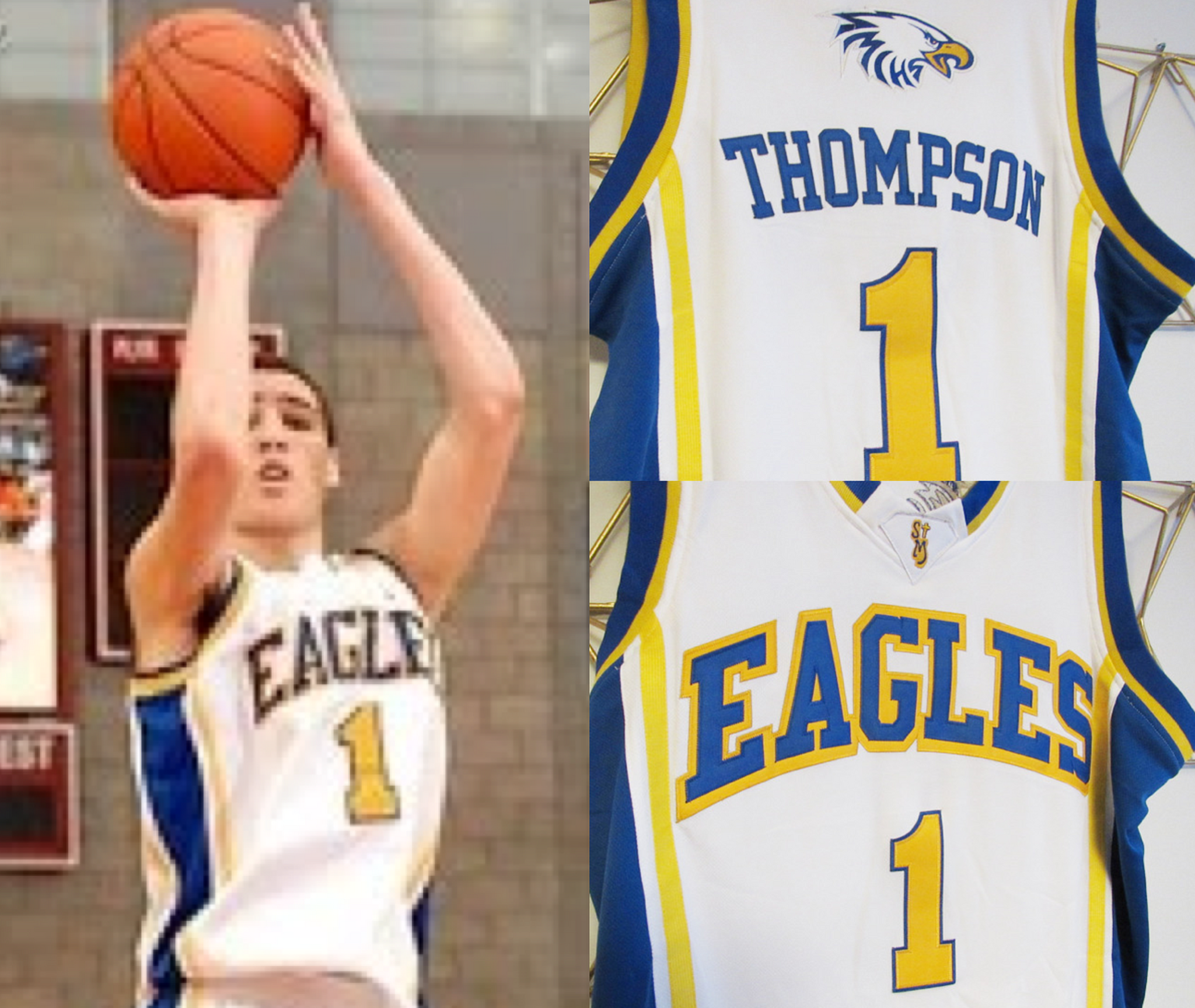 klay thompson home jersey