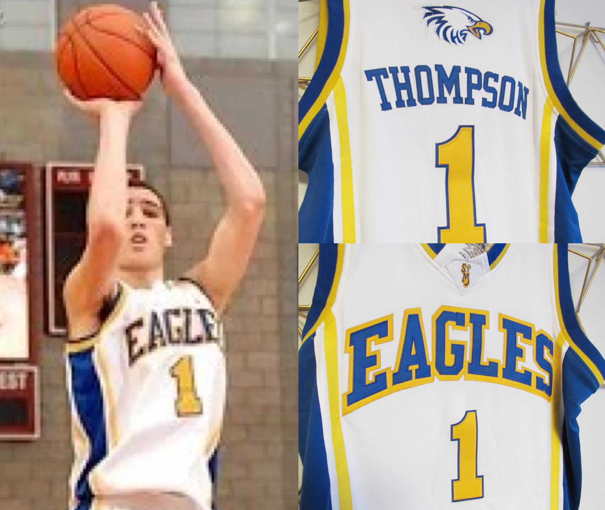 klay thompson retro jersey